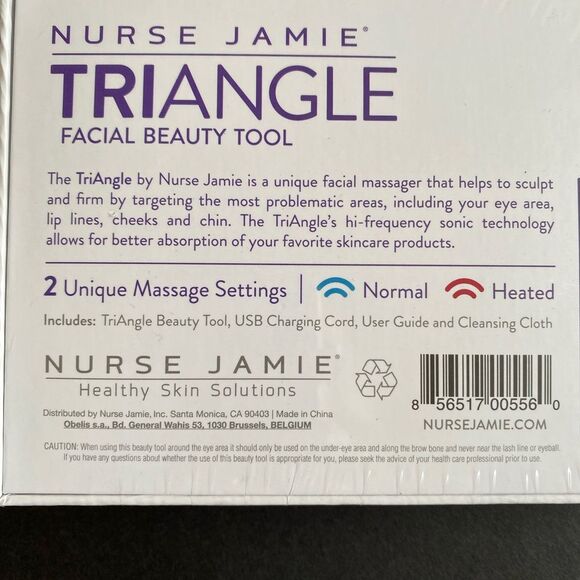 NEW Nurse Jamie TriAngle Facial Beauty Tool Sculping Firming Sonic Face Massage - Picture 4 of 7